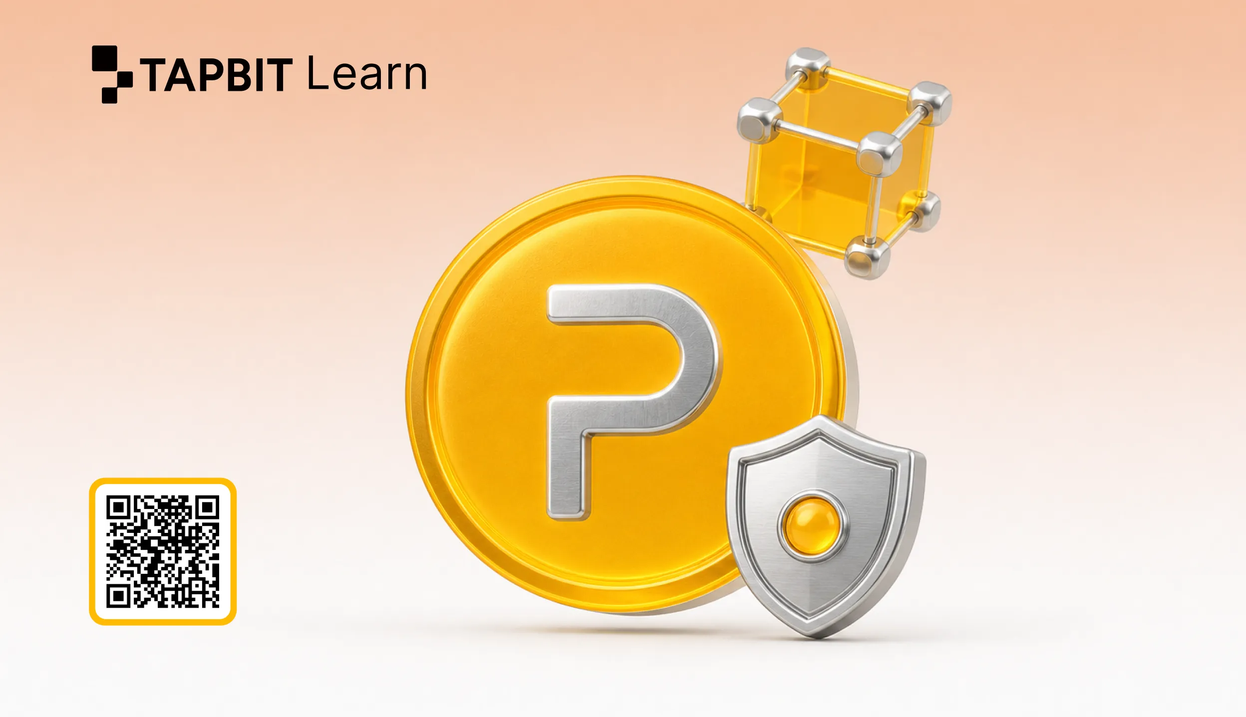 Polymesh POLYX token on a blue regulated asset blockchain background