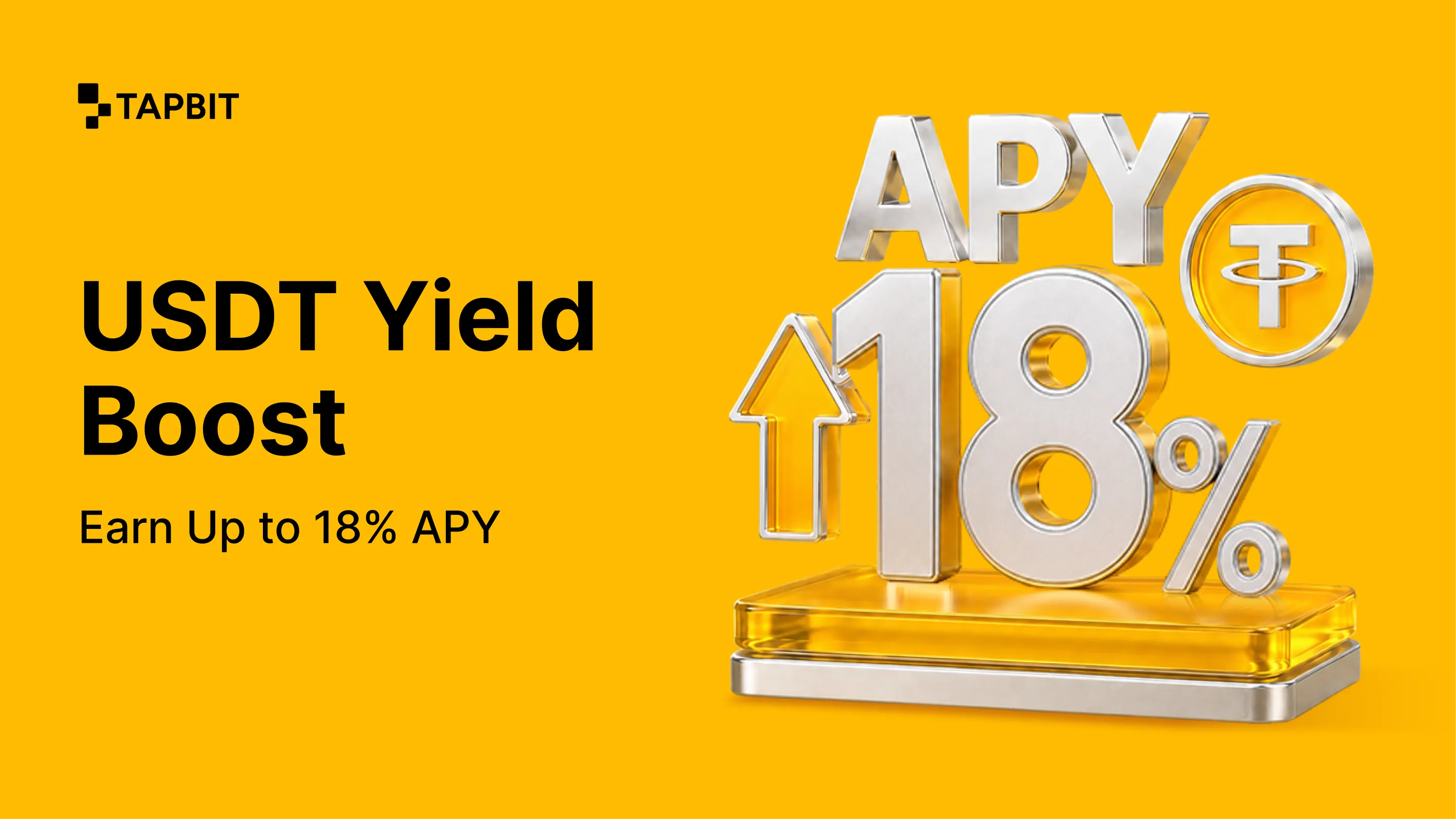 Tapbit 赚息月加倍活动推广图