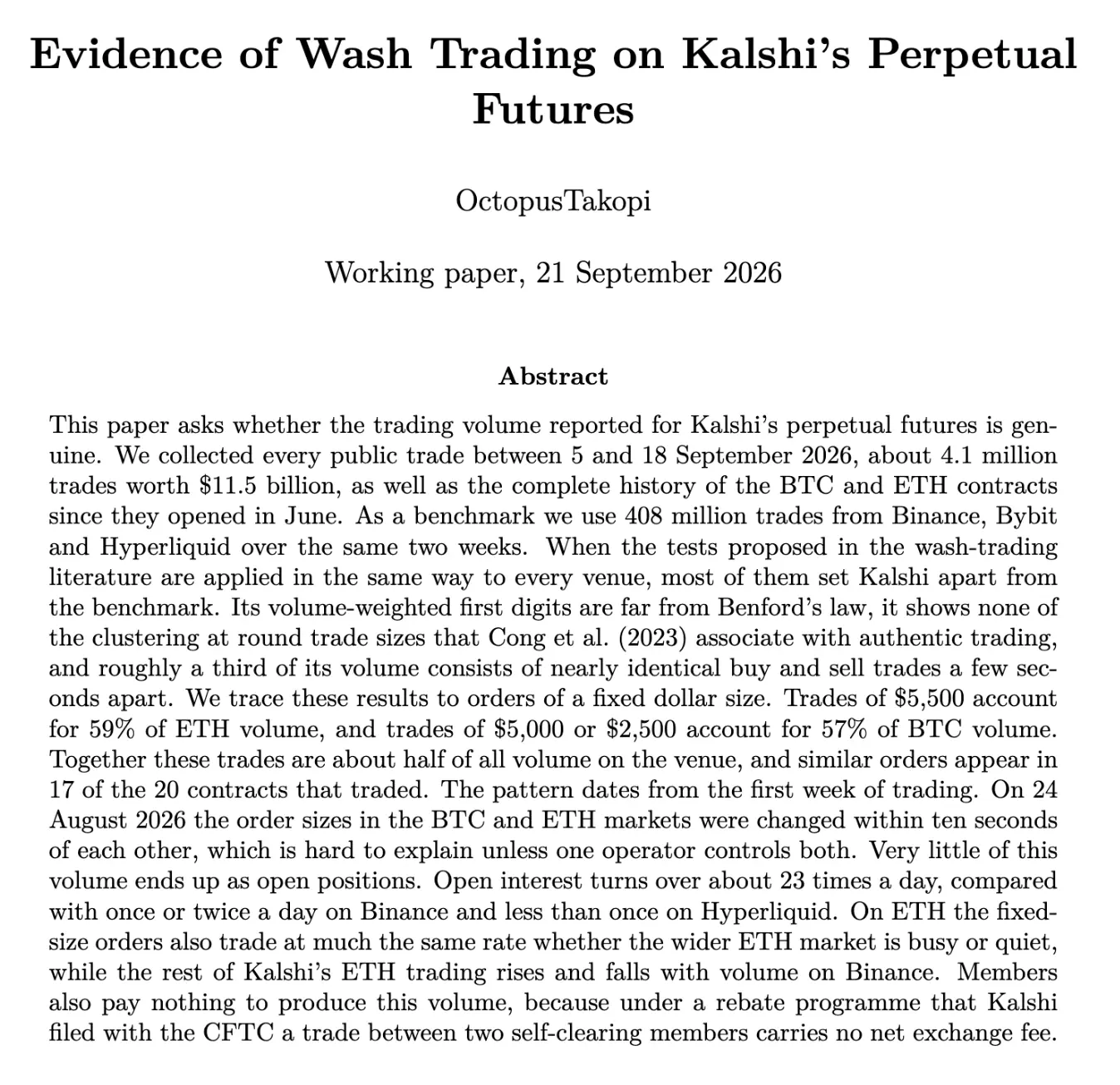 量化交易員直擊400億美元Kalshi帝國，揭穿交易量造假黑幕